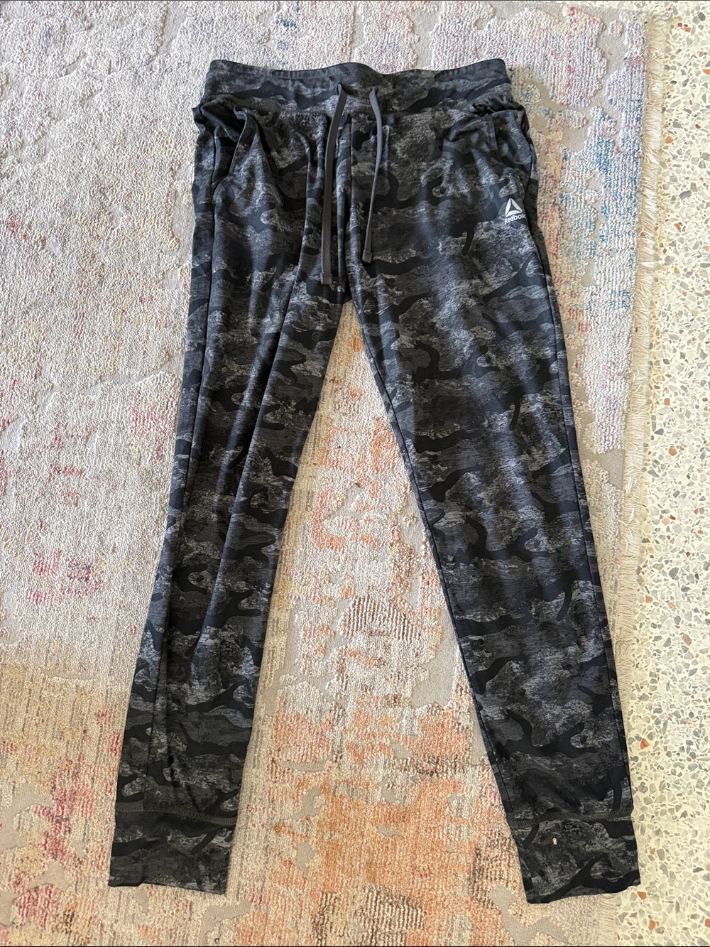 Reebok Women’s Gray Camo Jogger Pants